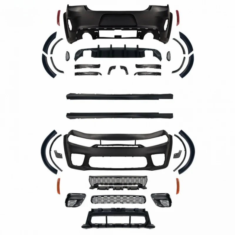 Suitable for 2021 Dodge Charger Widebody Body Kit Front and Rear Bumpers Hood