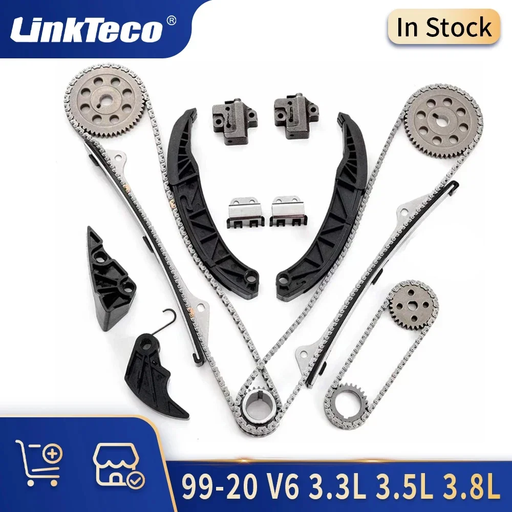 Engine Part Timing Chain Kit Fit 3.3 3.5 3.8 L G6CU G6DA G6DB 99-20 GAS For HYUNDAI GENESIS GRANDEUR SANTA SONATA KIA CARNIVAL