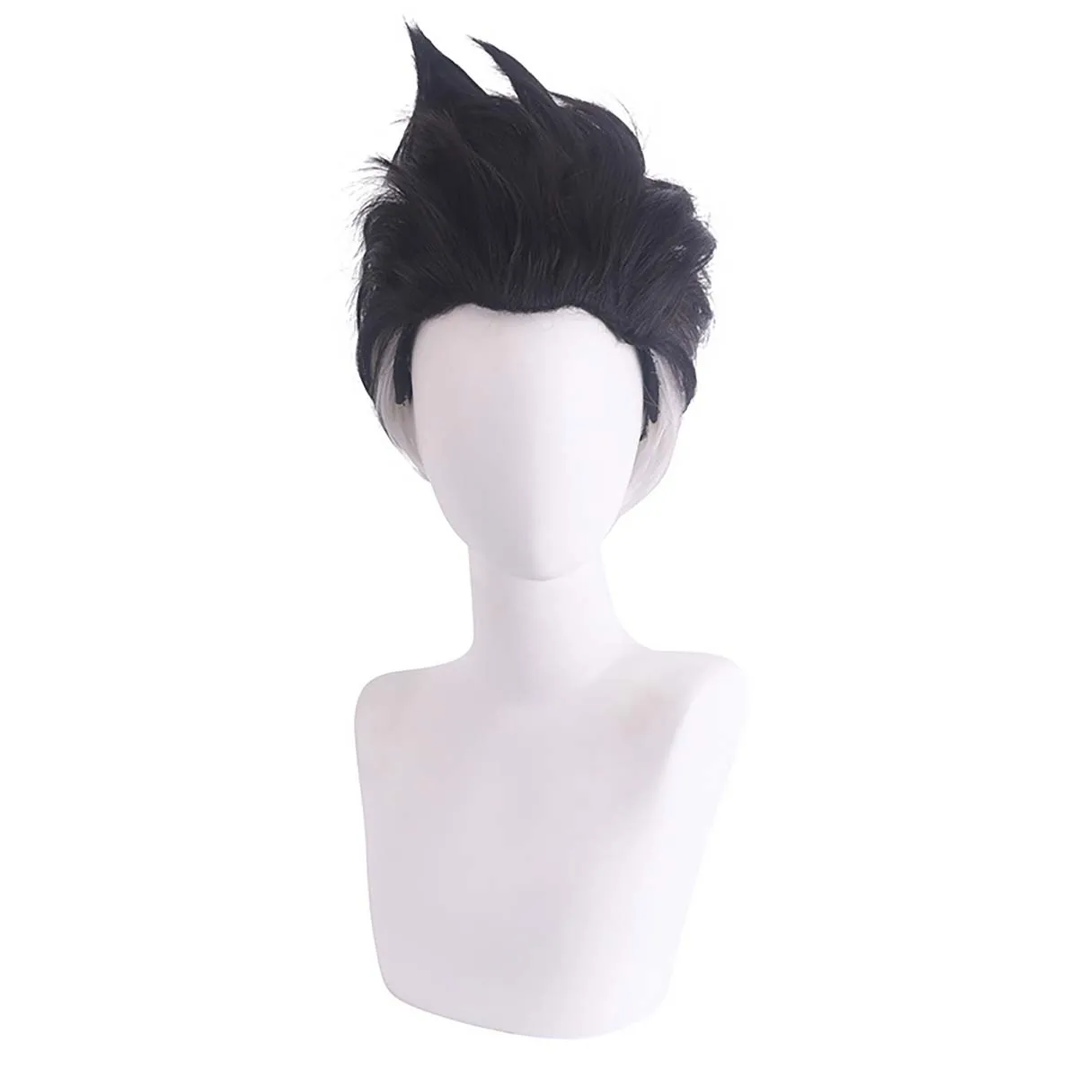 Homens Cyberpunk Edgerunners Martinez David Cosplay Preto Cinza Curto Peruca de Cabelo Resistente ao Calor