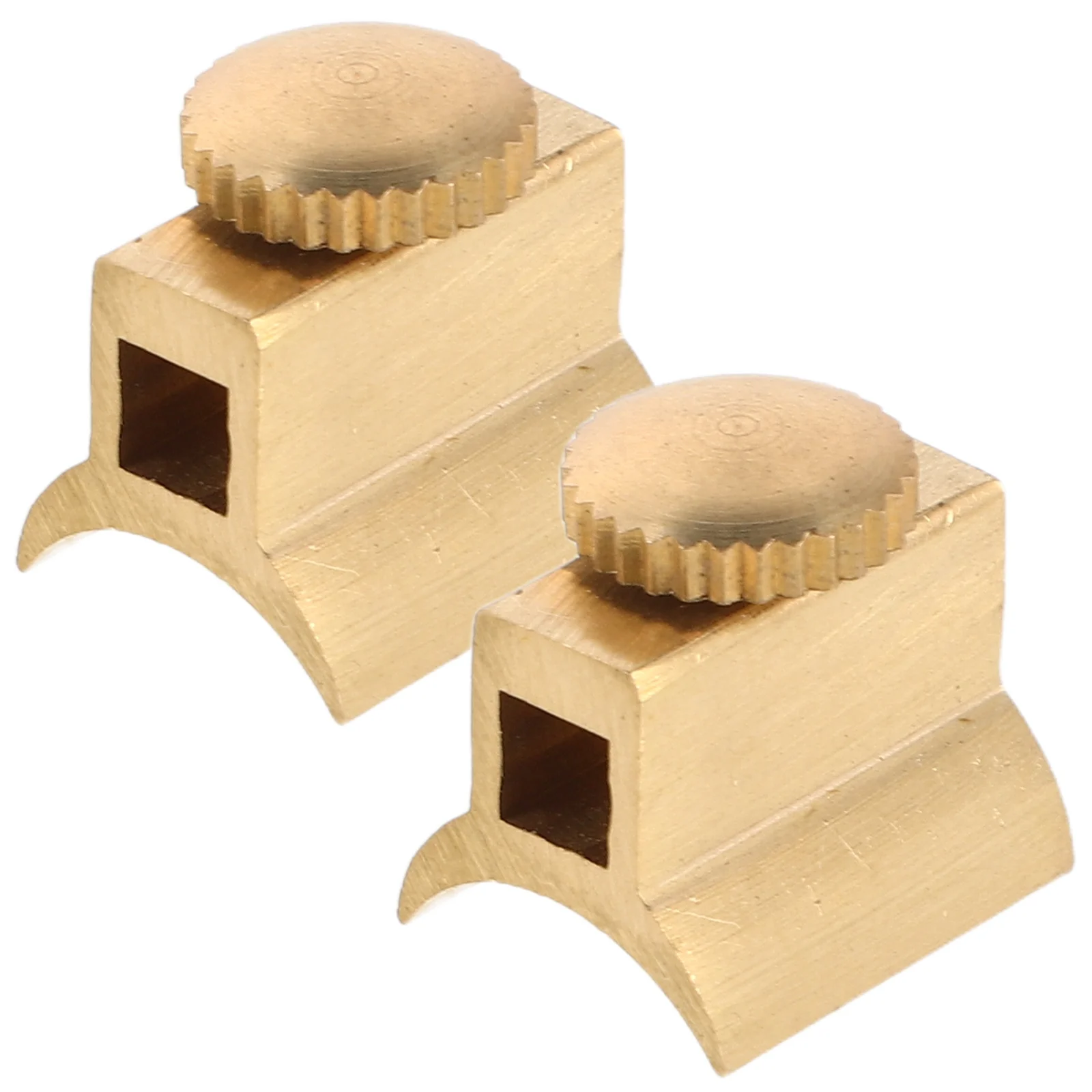 2 قطعة مجموعة البوق الصغيرة النحاسية مسامير ضبط دقيقة ارتداء مقاومة السلس إنهاء مصغرة السحابات النحاسية للأداة