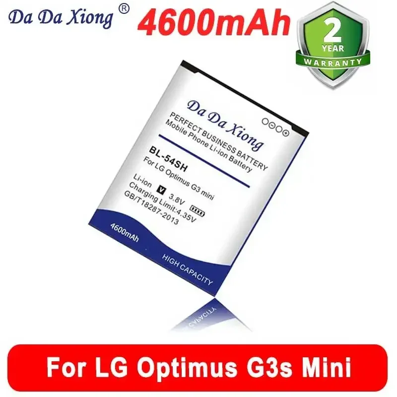 4600mAh BL-54SH For LG Optimus G2 D725 D722 D728 D729 F300 L80 F7 F260 D373 US780 P698 F320 G3s Mini Battery