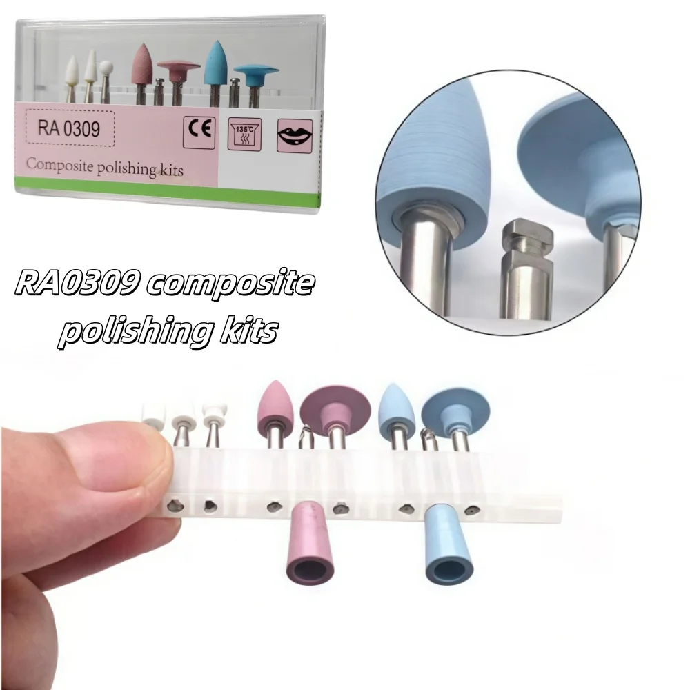 

RA0309 Dental Composite Polishing Kits Denspay Dental Resin Sanding Polishing Set for Low Speed Handpiece Contra Angle