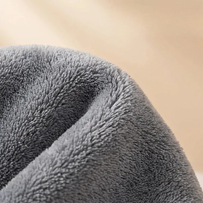 2pcs Thick Absorbent Coral Velvet U-shaped Towel Quick Dry SPA Massage Facial Towel Hair Resistant Beauty Salon Use