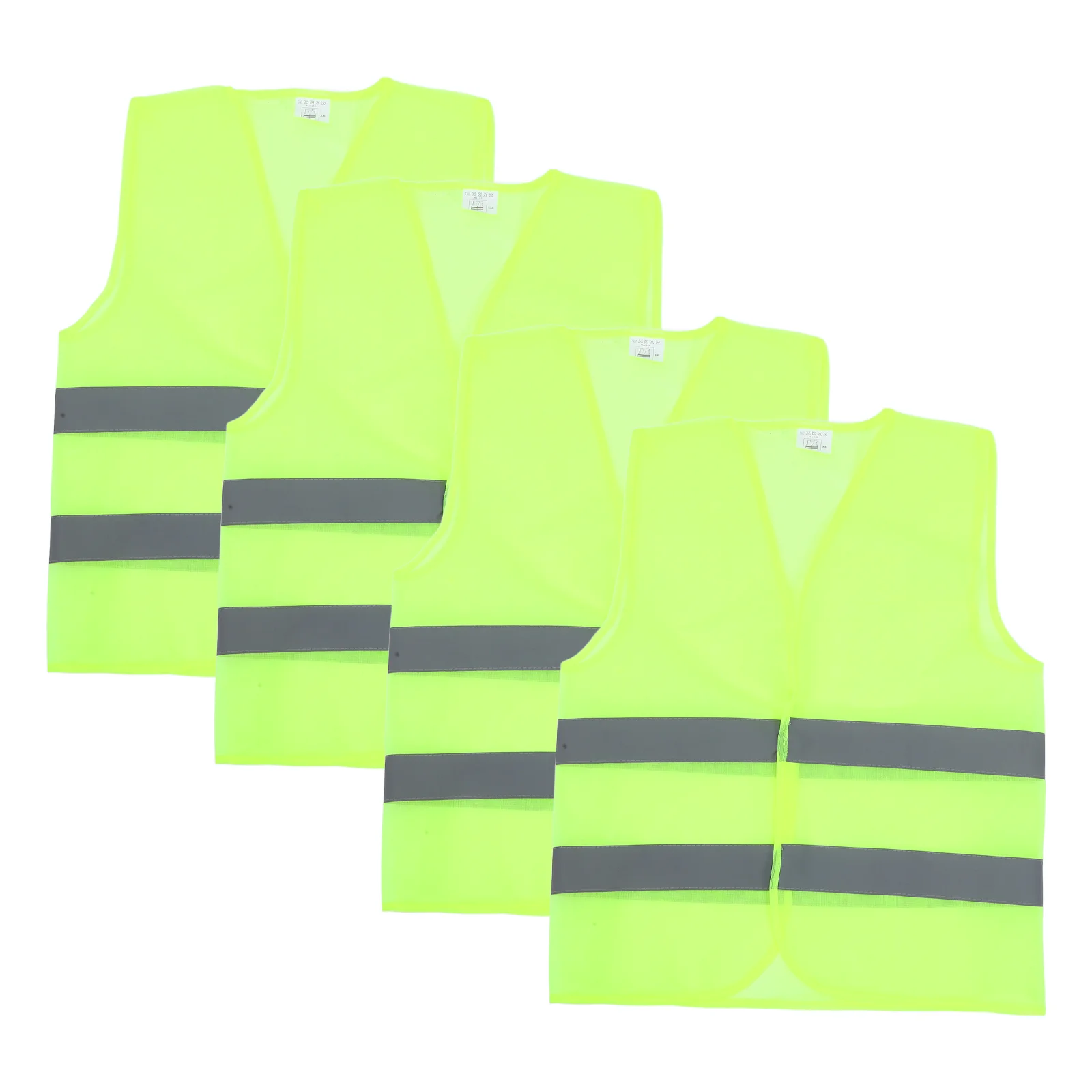 

4 PCS Rucking Vest for Men Reflective Jacket High Visibility Safety Jackets Man