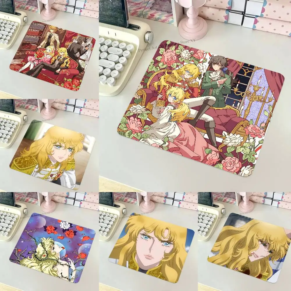 The Rose Of Versailles Retro Anime Mousepad Small LockEdge Mouse Pad For Gamers Computer Desk Pad Rectangular Anti-slip Rubber