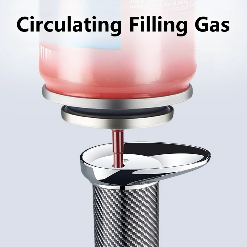 360 °   ولاعة غاز البيوتان الإشعال المتكاملة لهب أزرق الشعلة توربو جت بندقية رذاذ التخييم في الهواء الطلق شواء المطبخ أداة الطبخ #4