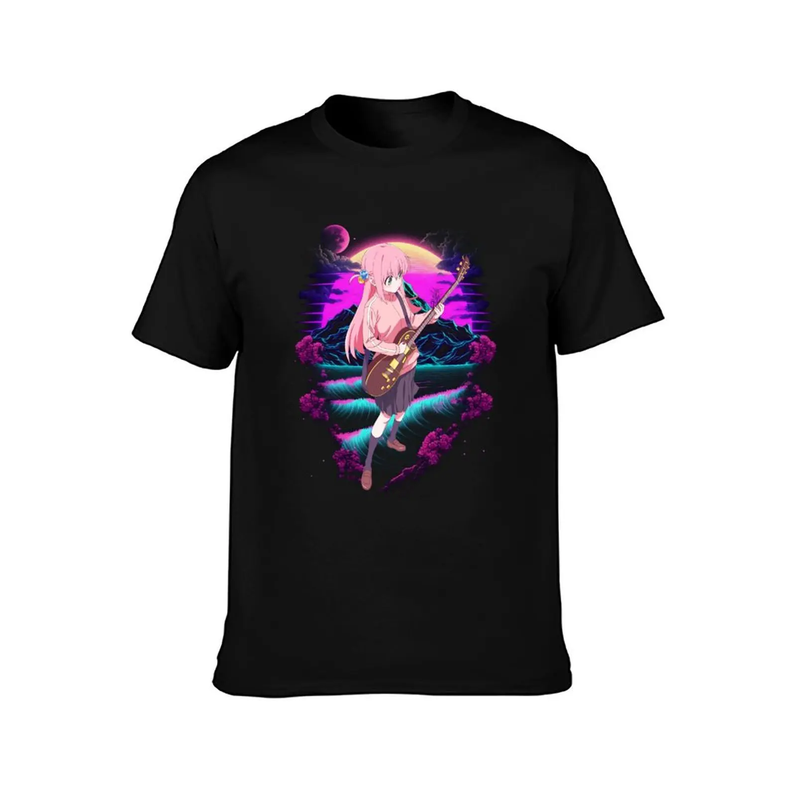 Rocking with Bocchi Musical Chronicles Vintage T-Shirt Fashion Casual Short Sleeve T-Shirt