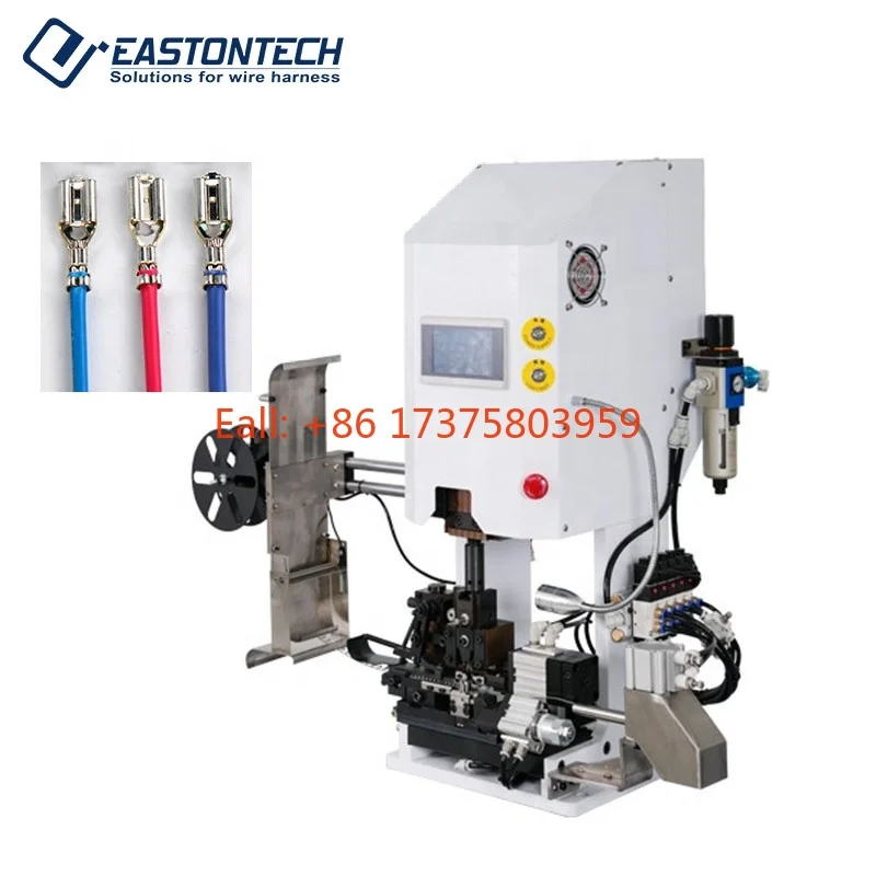 EW-5225 Wire End Strip Crimp Machine Applicator Cable Lug Stripper Terminal Crimping Pressing Machine