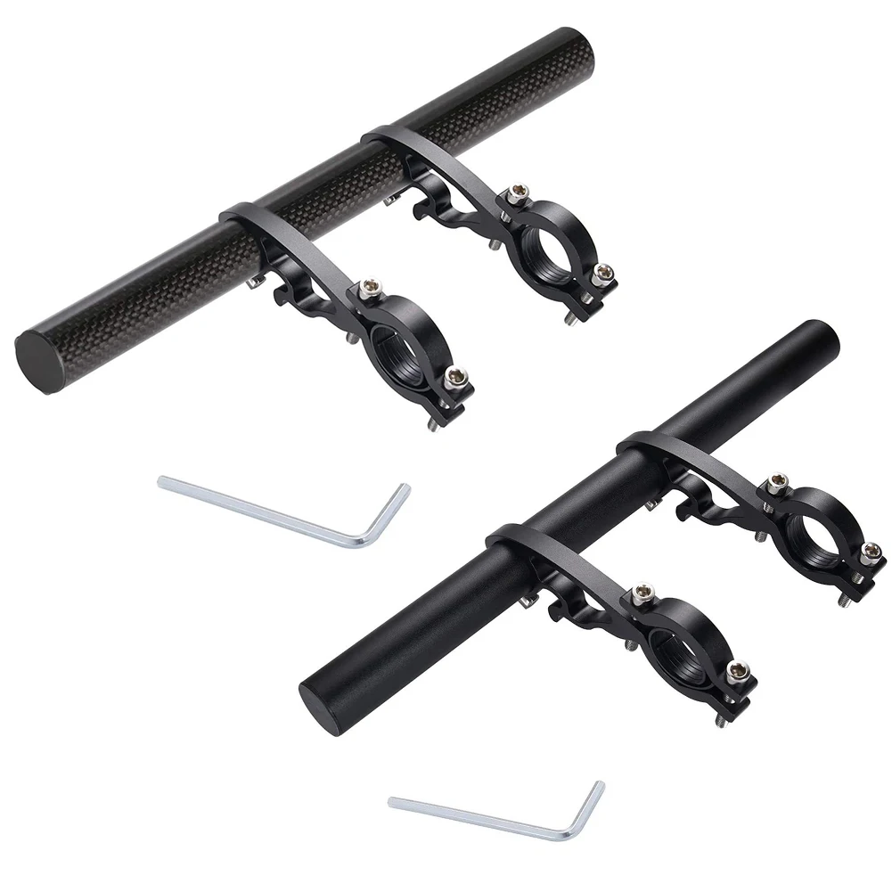 25cm Bicycle Handlebar Extender Bracket Aluminum Alloy MTB Mountain Bike Front Light Bracket Cycling Accessories