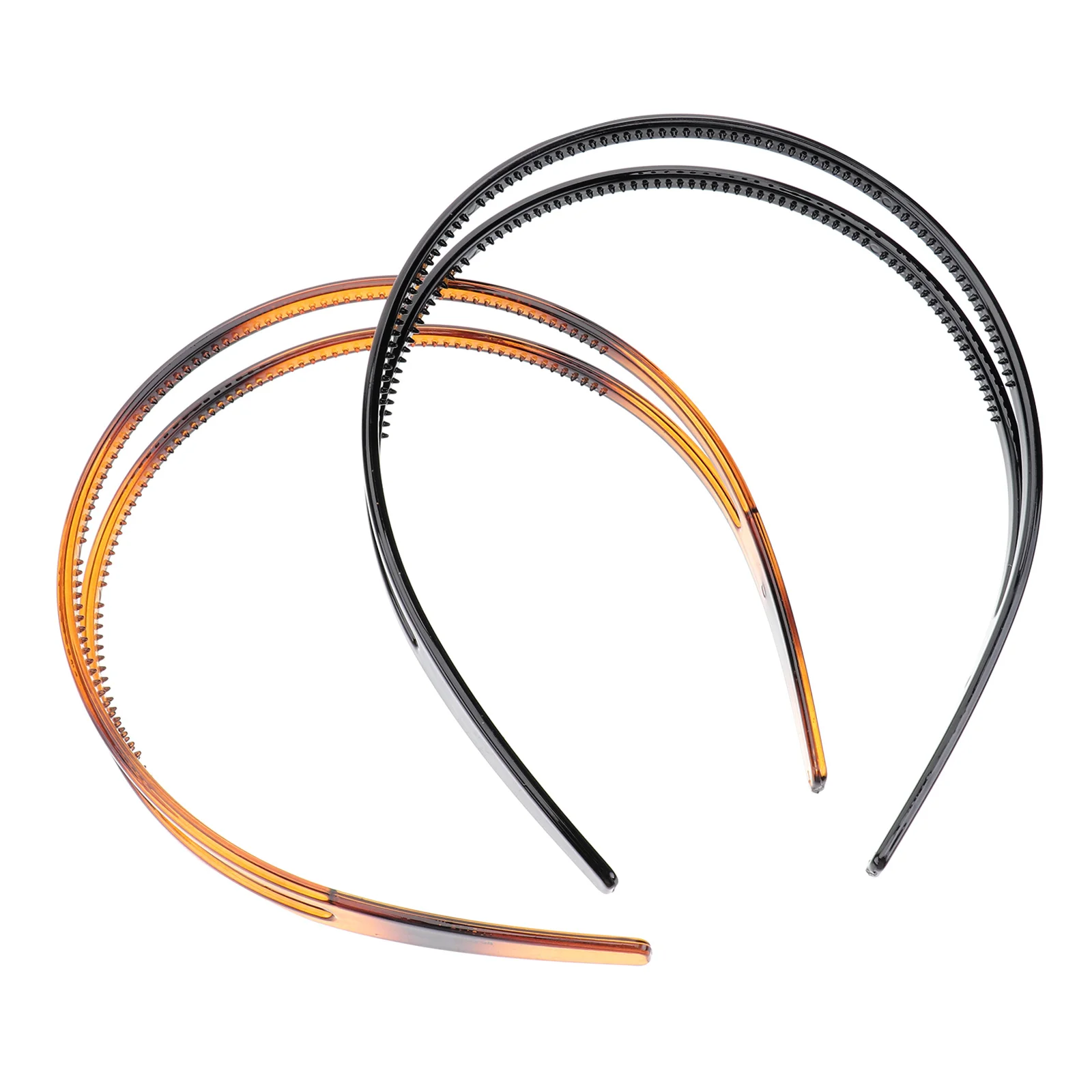 

2pcs Anti-Slip Toothed Hoop Fashion Accessory For Women Headband Daily Party Use Hair Styling Fashion Hair Hoop Tool