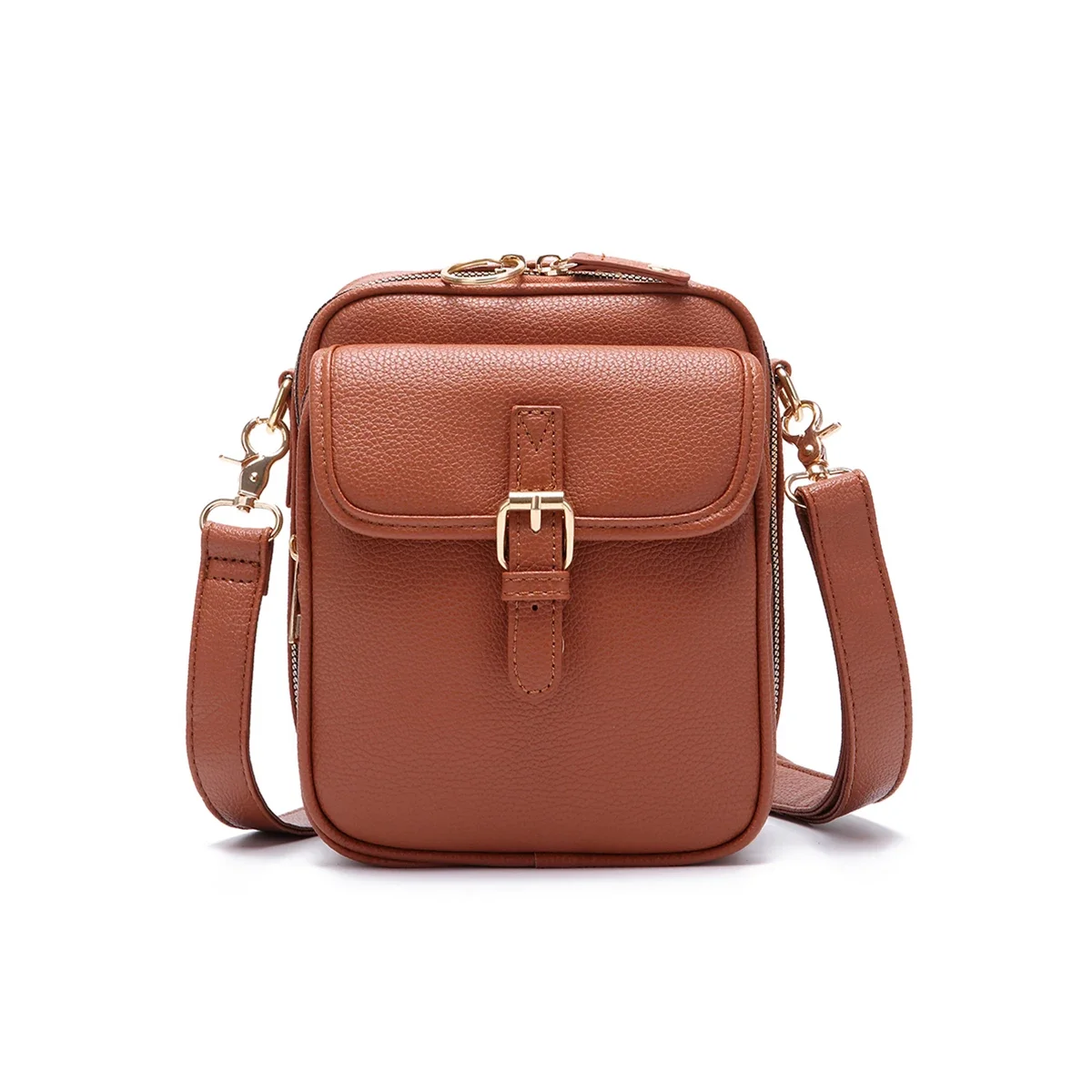 2026 Minimalist Fashion Small Leather Shoulder Bag - Versatile and Practical Crossbody for Daily Use ショルダーウォレット