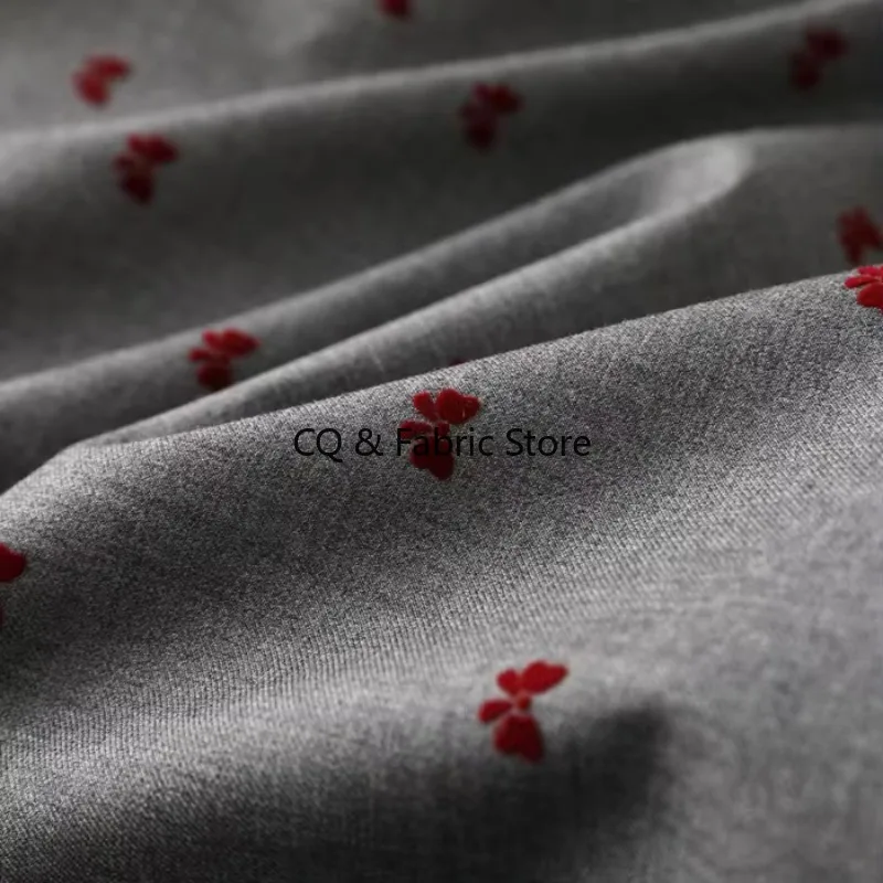 

3D Butterfly Knot Plush Cloth For Suit Pleated Skirt Clothing Designer Fabric Sewing Tissu