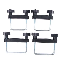 4 PCS Car Roof Rack Basket U-Bolt Clamps Mounting Fitting Kit Universal Luggage Frame Fixing Clip