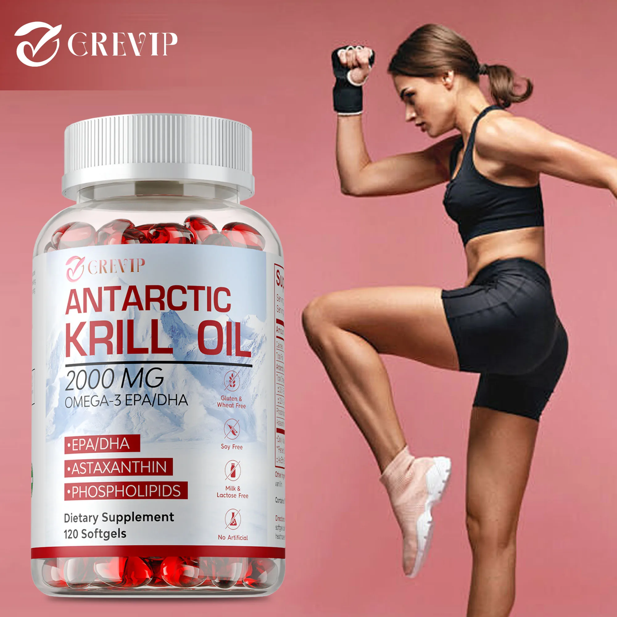 

Капсулы с маслом антарктического криля — снижение кровяного давления, повышение иммунитета, поддерживает здоровье кожи, мозга, суставов и сердечно-сосудистой системы