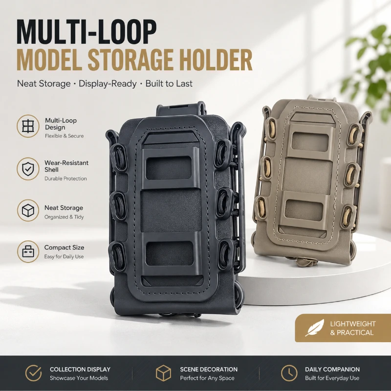 Outdoor Quick Access Soft Shell Carrying Case, Adjustable Elastic Retention Strap for 5.56 7.62 Specification Organizer
