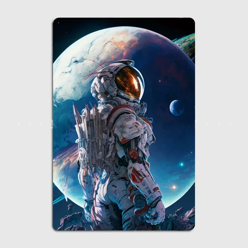 

Space Girl wall decor posters room decoration elf bar metal wall decor home decor decorative art