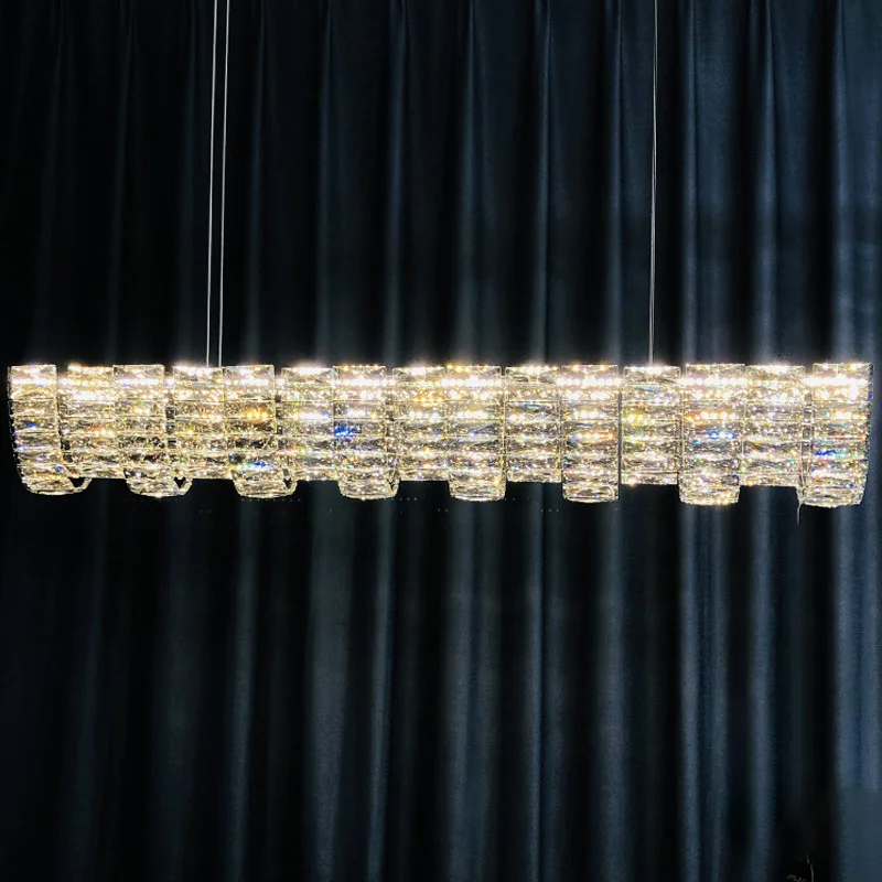 

Роскошный хрустальный подвесной потолочный светильник, светодиодный потолочный светильник, люстра, современные люстры для гостиной, обеденный стол, светильник