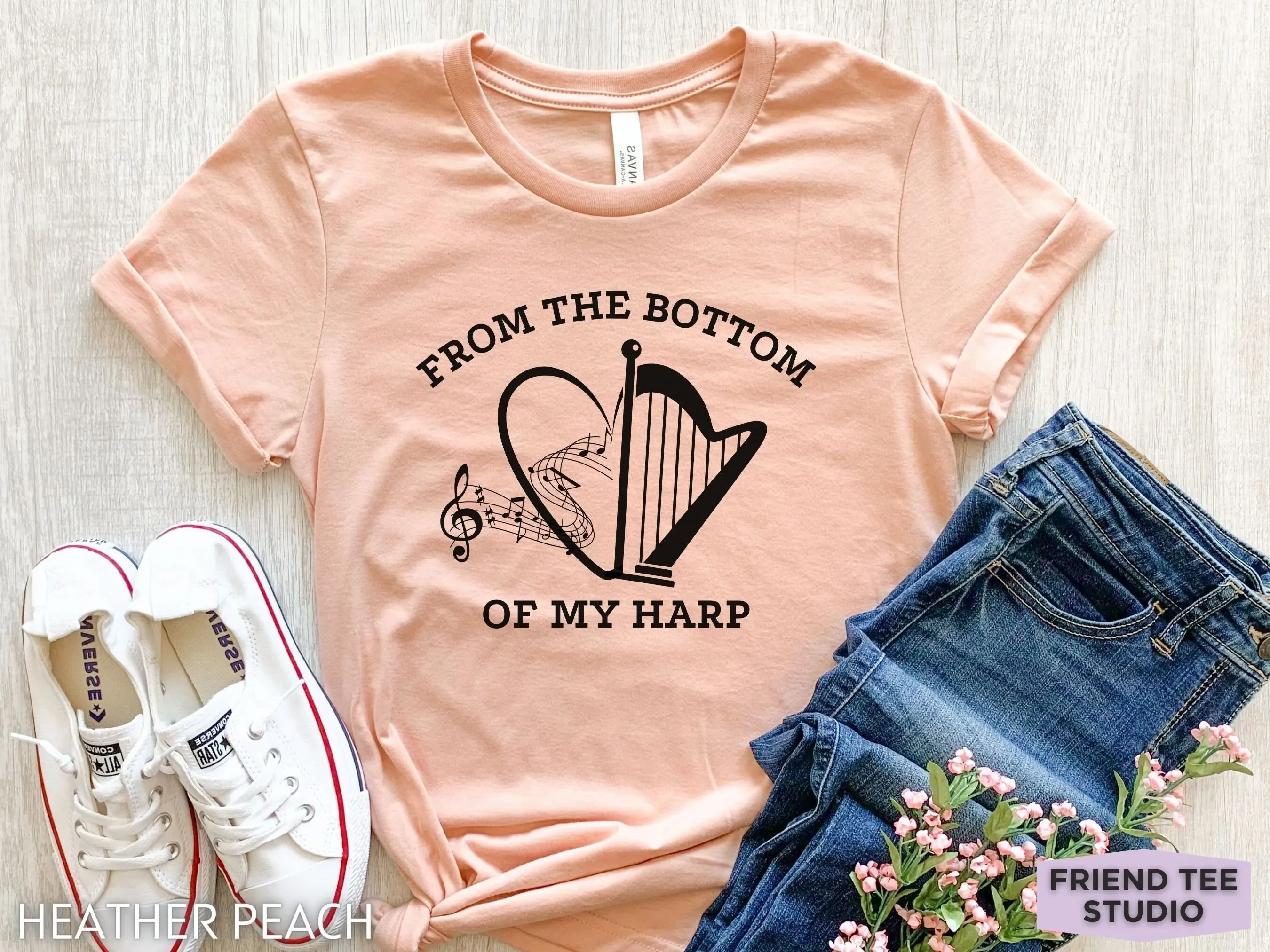 Harp T Shirt Funny s Girls HarpisT Player Instrument Teacher