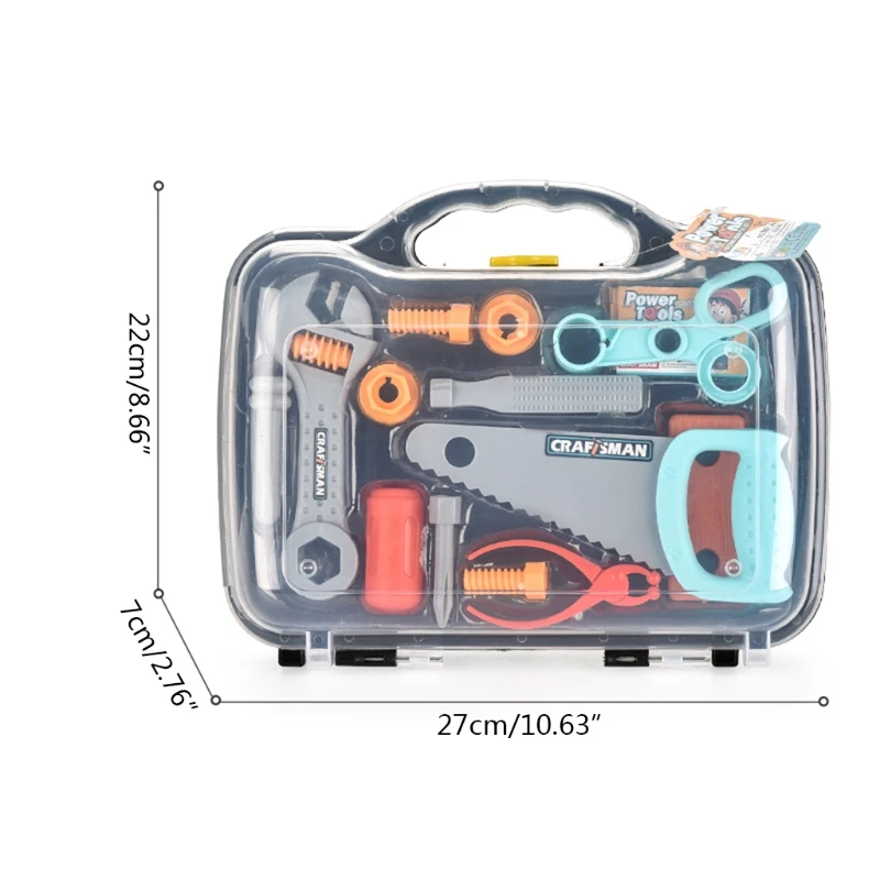 Новинка, ролевые игрушки, ящик для инструментов, детский развивающий прибор для раннего развития, детский забавный инструмент
