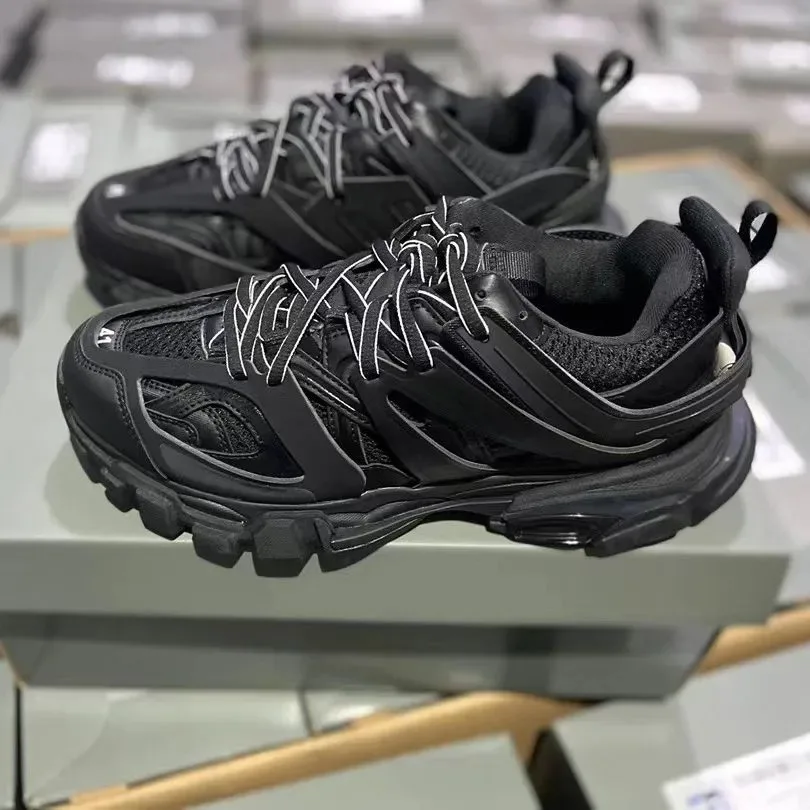 Tênis de Luxo Designer Track 3.0 2026 para Homens e Mulheres, Calçados Casuais Esportivos, Tênis de Plataforma em Malha, Estilo Vintage Chunky Dad Shoe