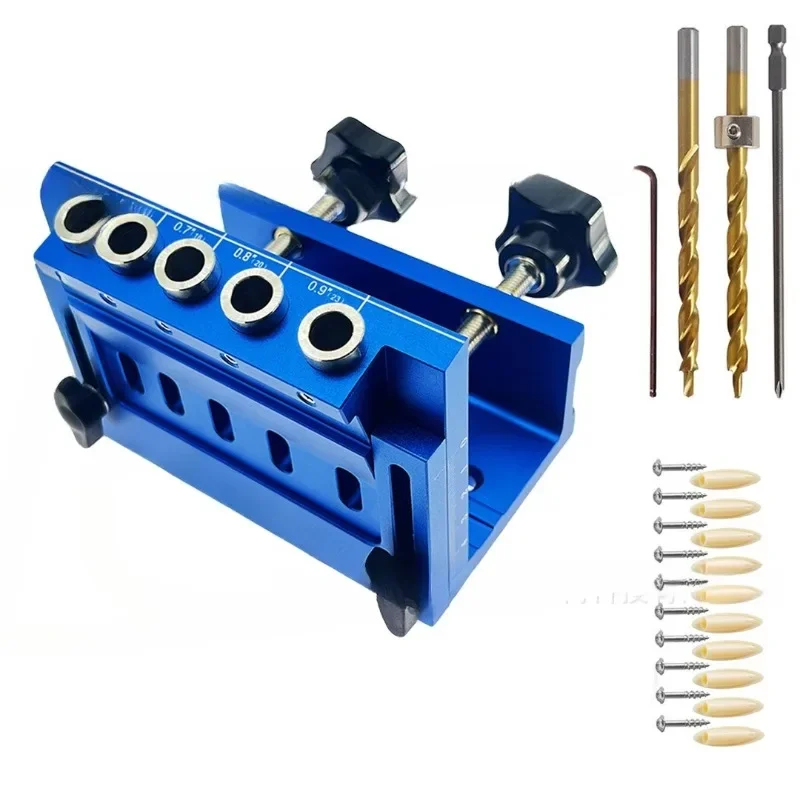 

Woodworking Punch, Adjustable Slant Hole Positioner, Wood Plate Metric and British Cabinet