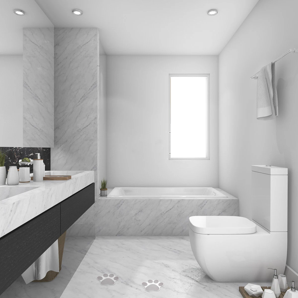 

20Pcs Anti-Slip Stickers Cartoon Bathtub Floor Decals for Bathroom Kitchen Pool Safety Grip Tiles Stair Nosing Self-Adhesive