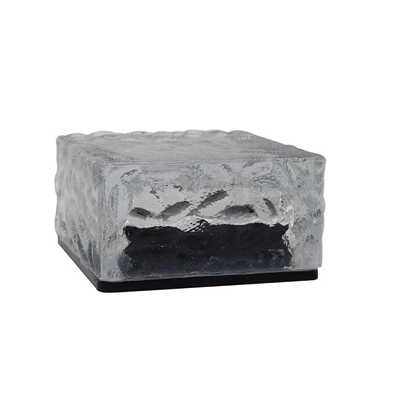 Imagem -02 - Led Ice Cube Enterrado Luz Solar Jardim Tijolo Luz Atmosfera Gramado ao ar Livre Garden Step Decoração de Paisagem Ice Cube