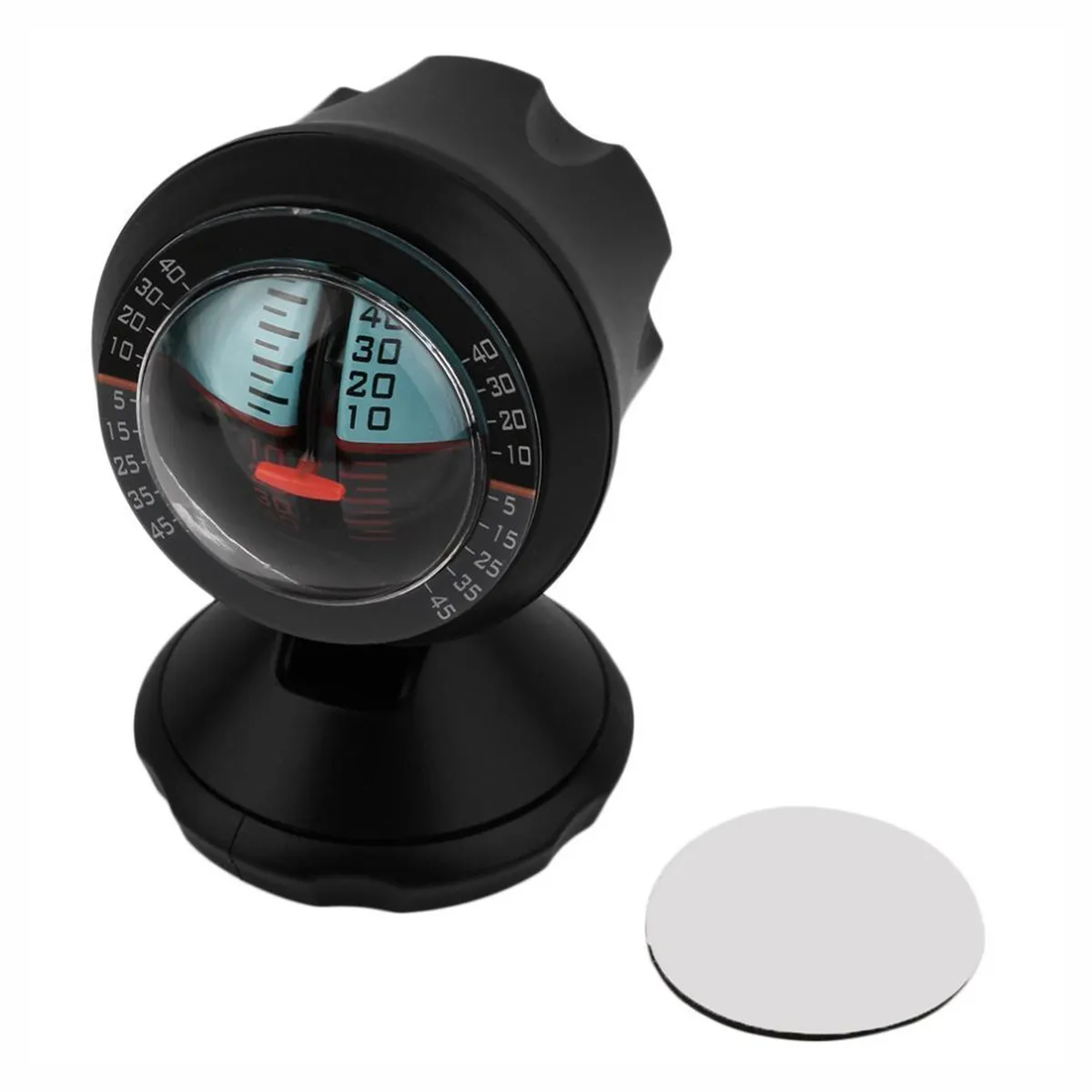 Car Inclinometer Level Meter Tilt Gauge Indicator Adjustable Easy Read Dial Vehicle Angle Measure Tool Travel