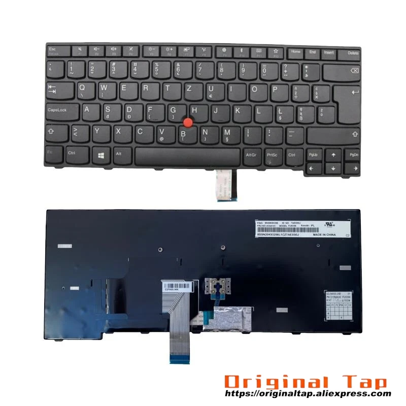 PL Polish Keyboard for Lenovo Thinkpad E470 E470c E475 01AX021 01AX061 01AX101