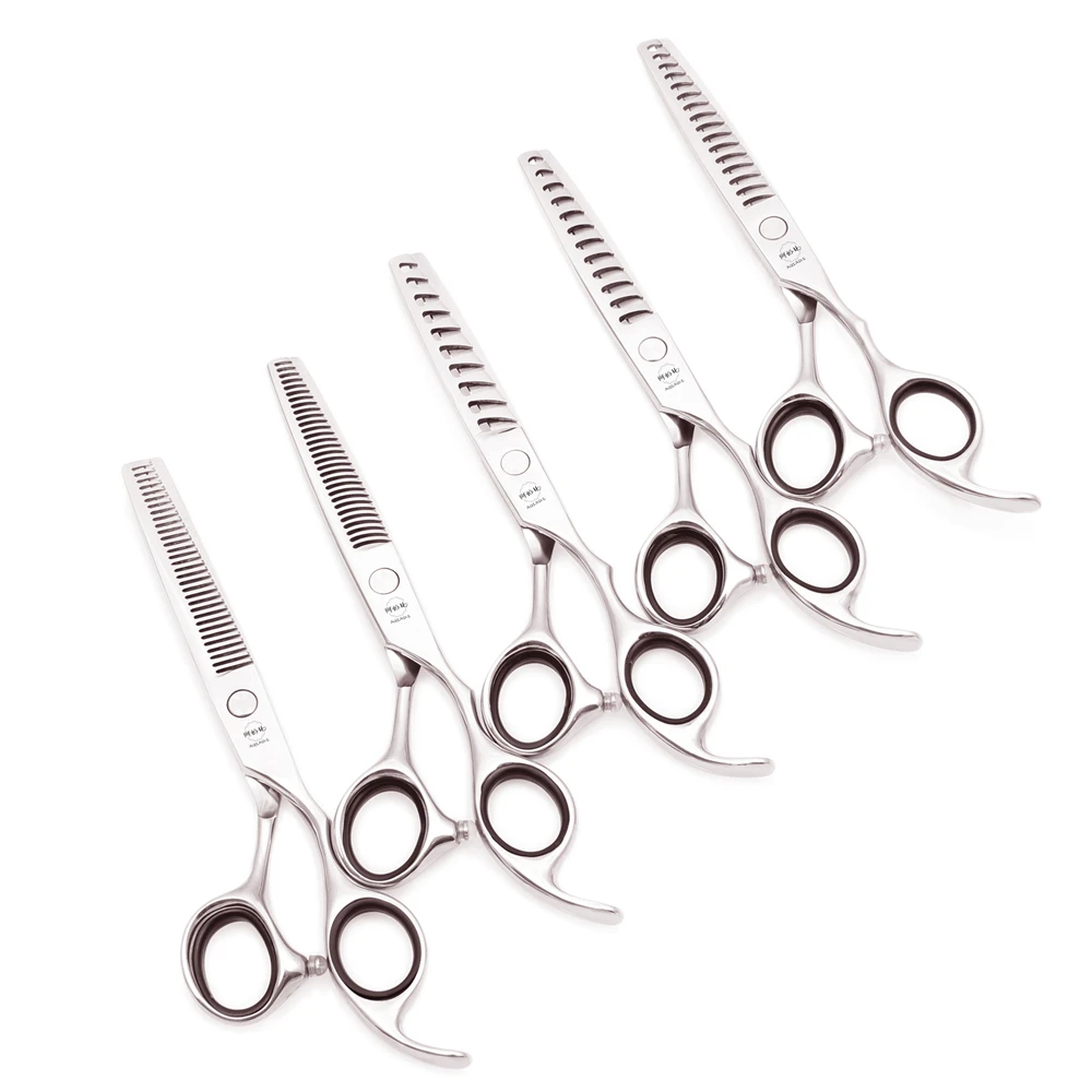 

Hair Scissors 6' AQIABI Japan Stainless Hairdressing Scissors Barber Shop Cutting Shears Thinning Scissors Fishbone Teeth A2000