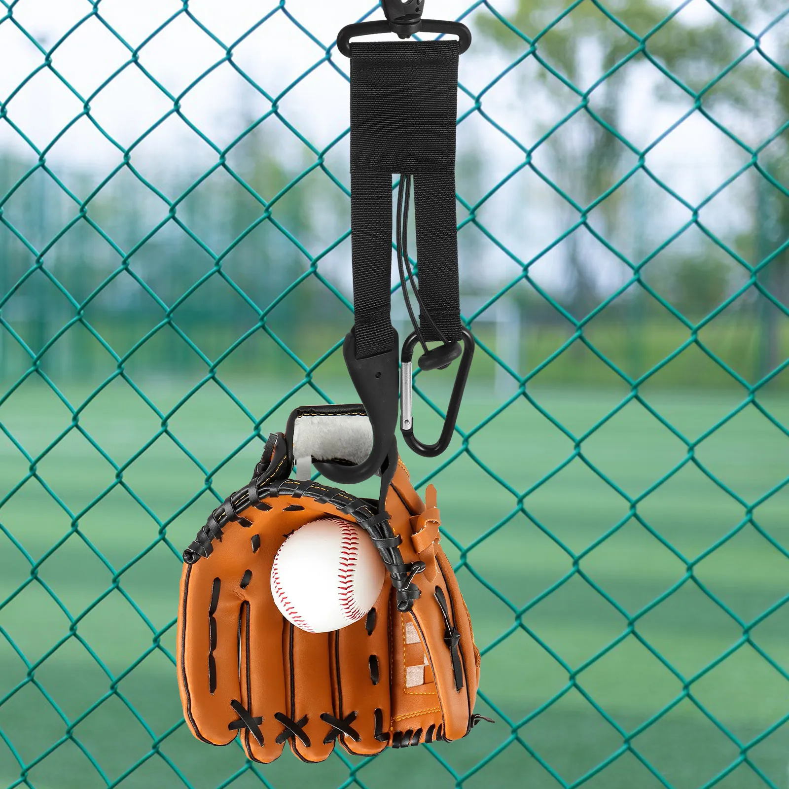 Baseball Softball Gear Hanger Bat Holder Clip Fence Bag Water Bottle Holder Portable Outdoor Organizer