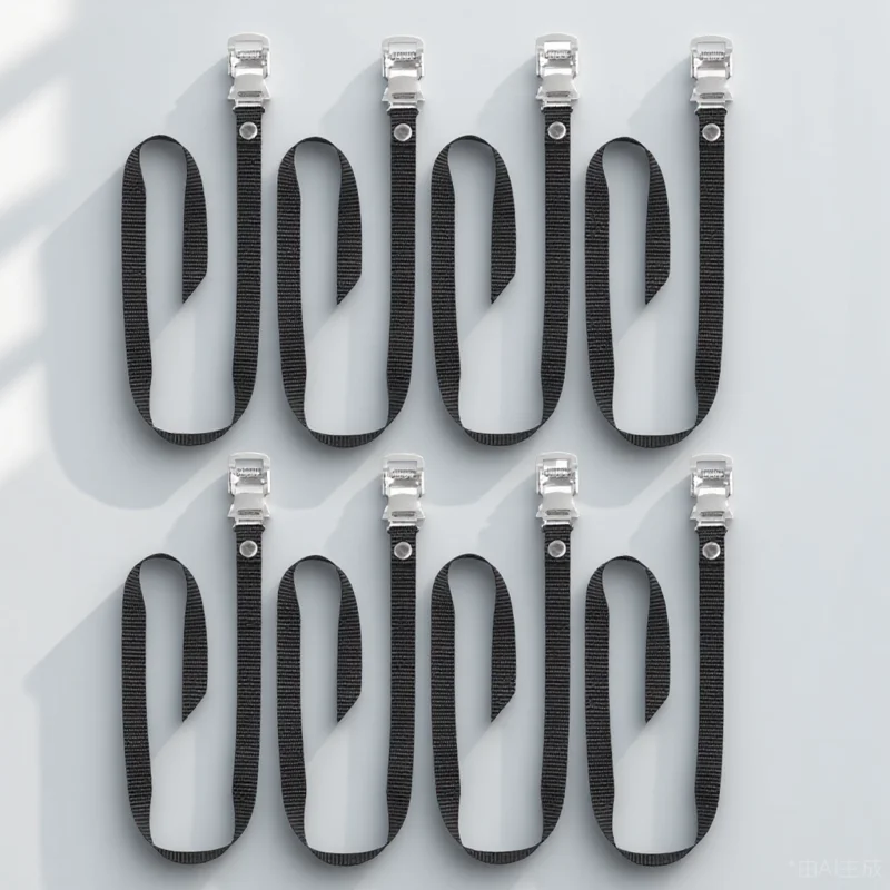 

8 Pcs Foot Pedal Strap Exercise Bike Straps Pedals Replacement Folding Bicycle Training