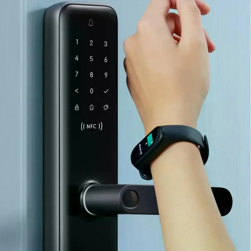 Original Aqara Smart Door Lock N200 Fingerprint Bluetooth Password NFC Unlock Remote Notification Doorbell For HomeKit Mijia APP