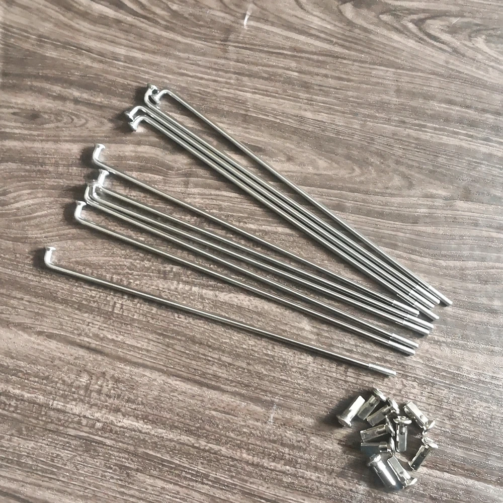 10pcs/lot 10g E-bike spoke motorcycle stainless steel spoke steel line diameter 3.18mm/ length 65-175mm