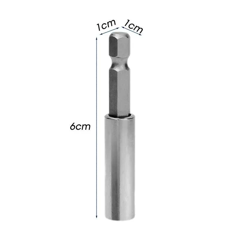 Tournevis magnétique hexagonal arc-en-ciel, poignée d\'extension, bielles, acier, carbone, porte-embout, outils de travail de calcul