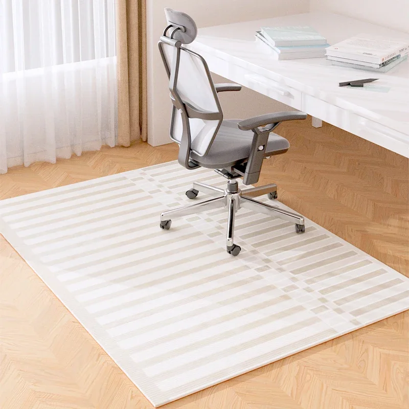 VIKAMA Minimalist Line Office Desk And Chair Cushions, Anti-Slip Floor Protection Pads For Wooden Floors, Home Decoration