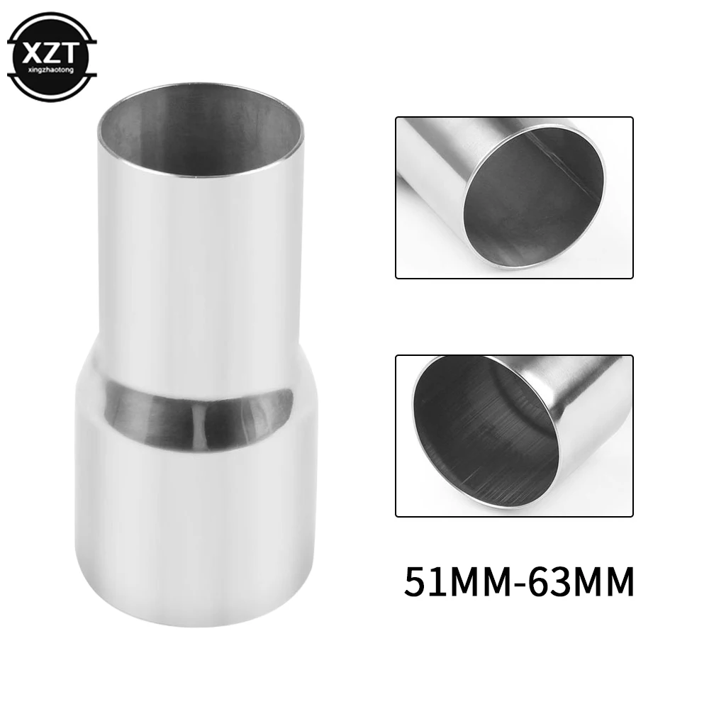 51-67mm Universal Car Stainless Steel Standard Exhaust Reducer Connector Pipe Tube 76mm 63mm 60mm to 63mm 57mm 52mm 50mm