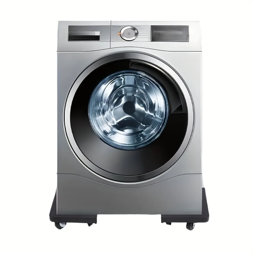 Washing Machine Base Stand Movable Universal Pedestal Adjustable Height Support Foot Pad Storage Rack for Front Load Washer