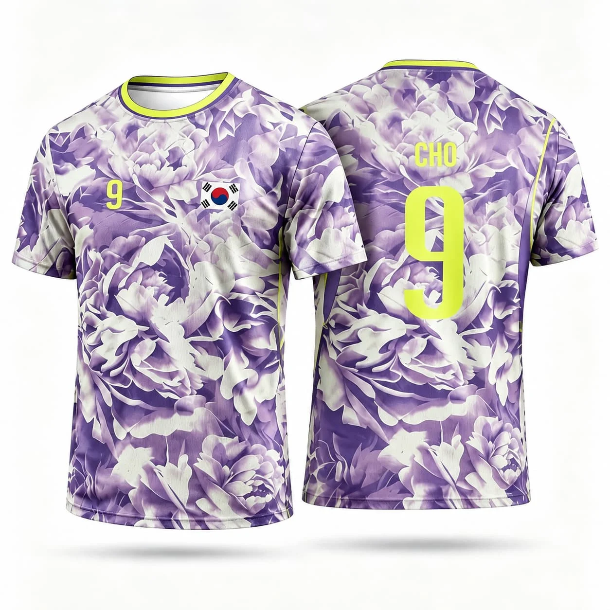 Südkorea Fußballtrikot Lässiges Sommer-Sport-3D-Druck Damen-T-Shirt Unisex-T-Shirt Kurzarm Schnelltrocknend Herren-T-Shirt – Detail 6