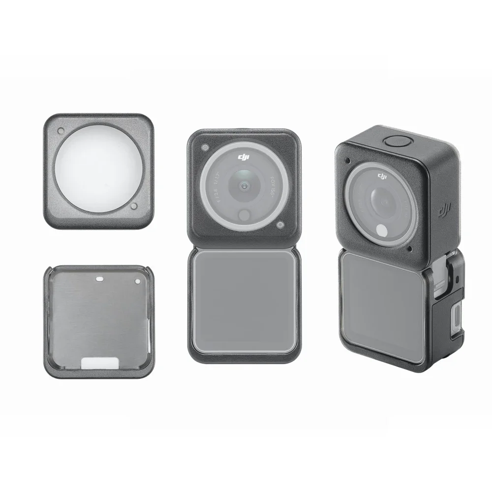 Original DJI Action 2 Magnetic Case Protective Cover Adapter Mount For Battery Power Front Touchscreen Module Camera Accessories