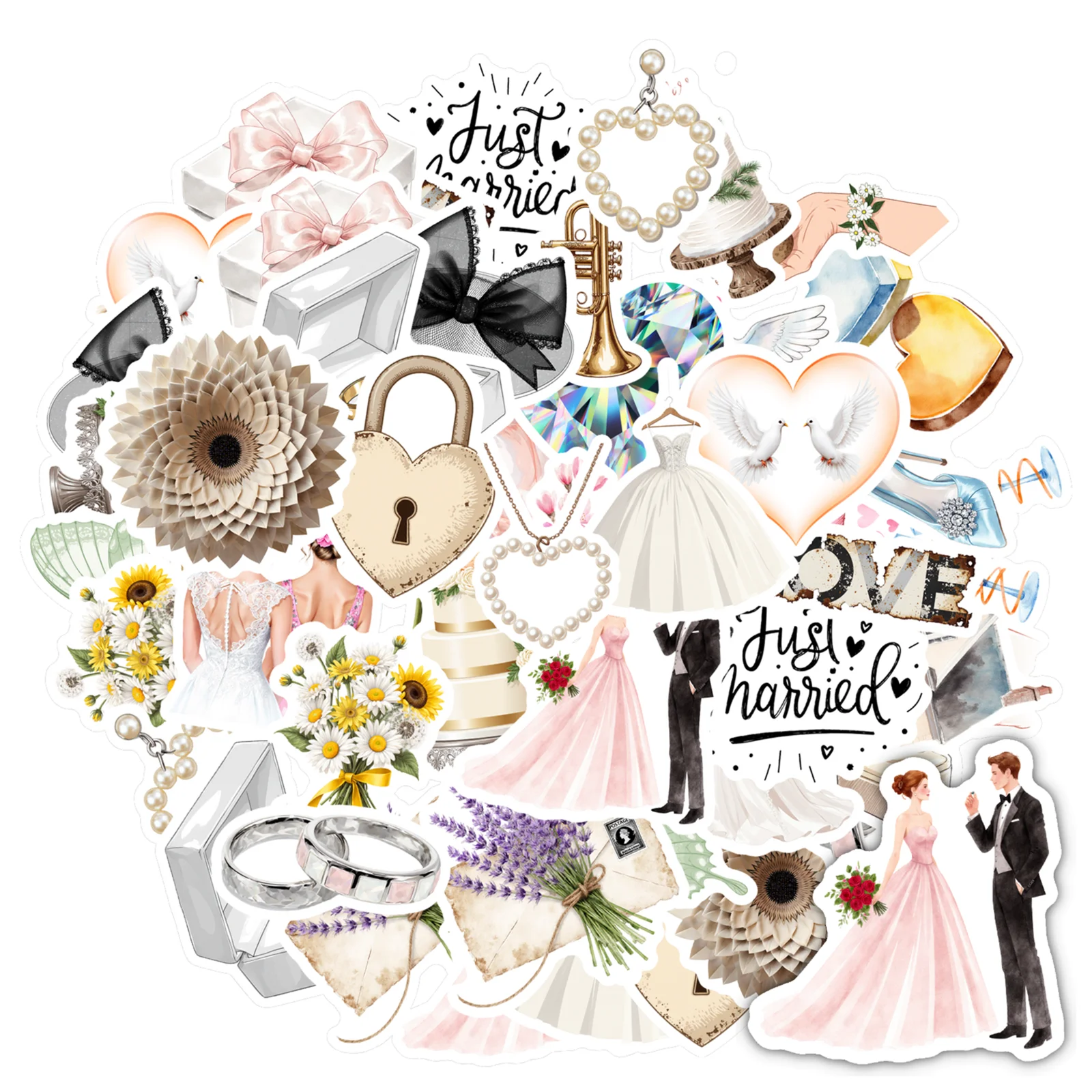 

35 шт. романтические свадебные наклейки милые романтические наклейки свадебные наклейки для гитары DIY скейтборд ноутбук чемодан DIY