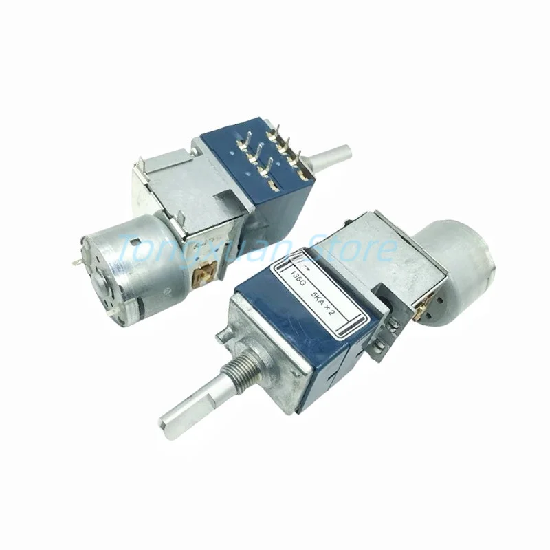 

1pc ALPS RK27 5KA/10KA/20KA/50KA/100KA Rotary Potentiometer with Motor Volume HiFi Stereo Audio Amplifier Dual-unit 6Pins