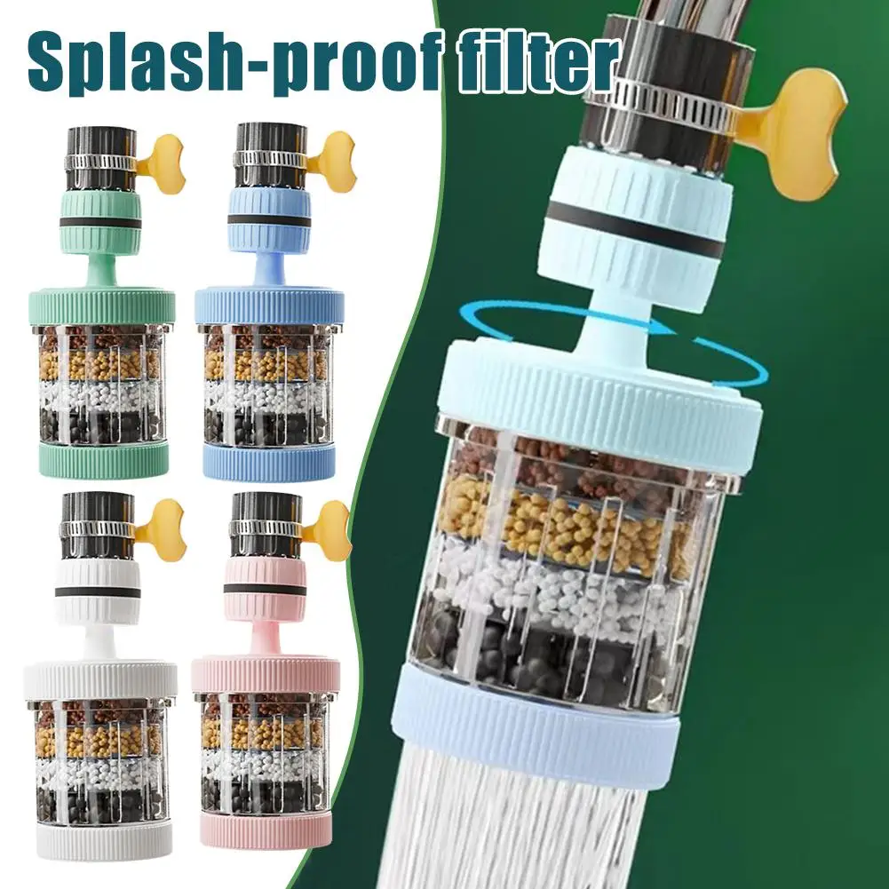 ก๊อกน้ํากรองน้ําห้องครัวก๊อกน้ําบ้านหมุนได้ในครัวเรือน Splash-proof Shower Water Saver ก๊อกน้ํากรองอุปกรณ์เสริม
