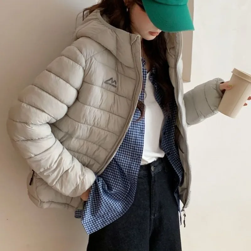 High Quality Lightweight Cotton Padded Jacket for Autumn Winter New Hooded Parkas Women Retro Warm Ultra Light Soft Short Coat