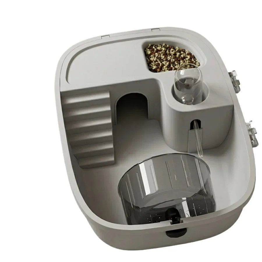 Large Acrylic Hamster Cage, Luxury Portable Travel Carrier for Syrian Hamsters and Fancy Rats, Spacious Small Pet Habitat with