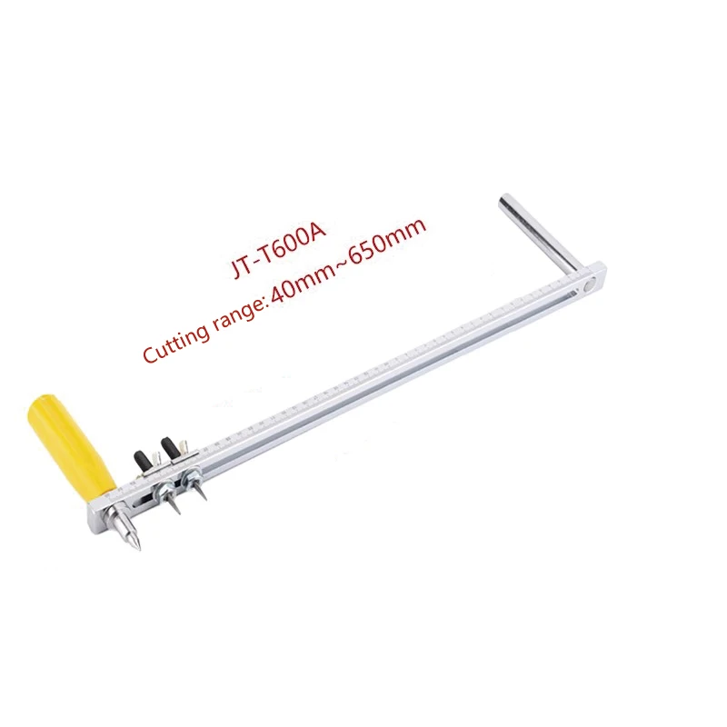 JT-T600A المحمولة دليل طوقا القاطع المطاط PTFE طوقا خاص المزدوج شفرة قطع سكين الفولاذ المقاوم للصدأ أداة 40-600 مللي متر