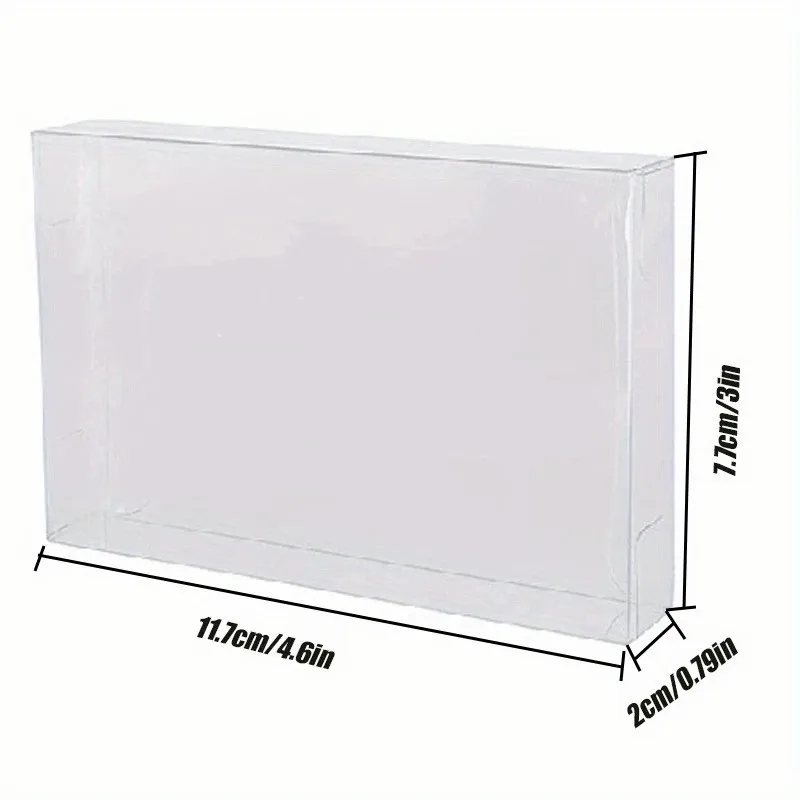 For N64 gaming cartridge case - ultra-thin 0.3mm PET protective case, vintage gaming collection | transparent | moisture-proof image 2