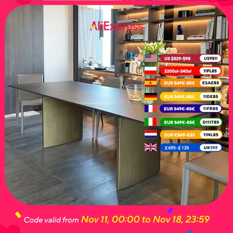

Gold Nordic Dining Tables Reading Waterproof Luxury Salon Dining Tables Living Room Kitchen Tavoli Da Pranzo Furniture Home