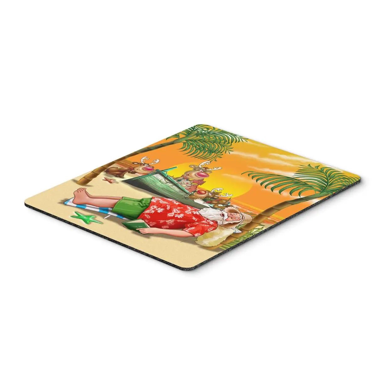 Hot-Selling Christmas Santa Printing Square Mouse Pads Comfortable Gaming Mousepad Mouse Mat Keyboard Mats Desk Pad 22x18cm