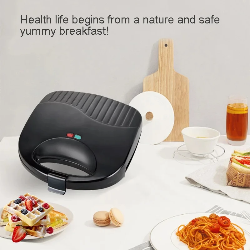 Máquina elétrica de waffle, 3 minutos de cozinha, antiaderente, grelhar ou panquinho, multifuncional, forno de cozinha, máquina de café da manhã
